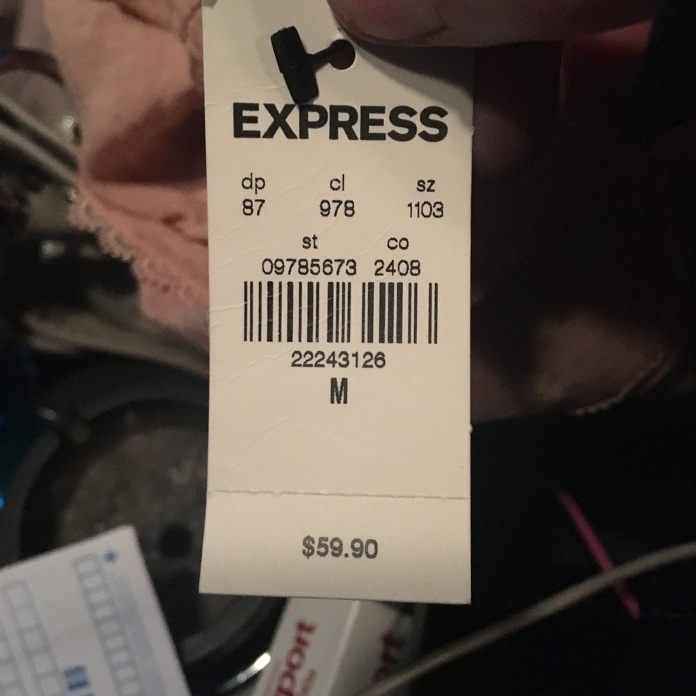 🎉HP🎉Express Jacquard Bell Sleeve Peplum Top - Picture 4 of 4